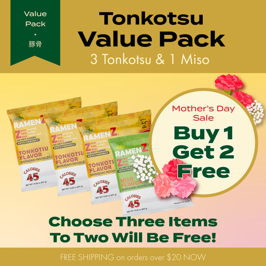 Tonkotsu Value Pack (Tonkotsu 3 pc + Miso 1 pc)