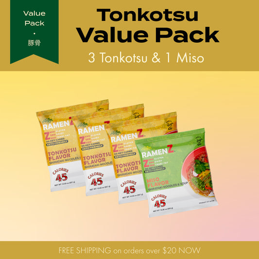 Tonkotsu Value Pack (Tonkotsu 3 pc + Miso 1 pc)