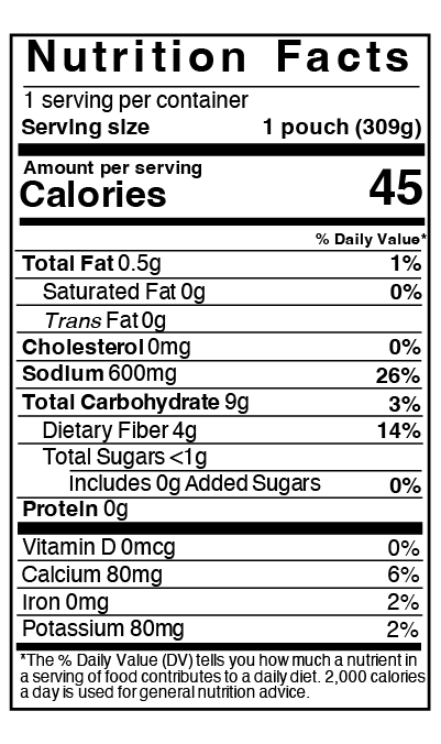 Ramen Z tonkotsu flavor nutrition fact